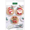 Moule Silicone Décors Personnages de Noël (x3) Katy Sue