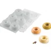 Moule Silicone Donuts Gourmands Ø 7,2 cm x H 2,7 cm (x6) Silikomart Professional