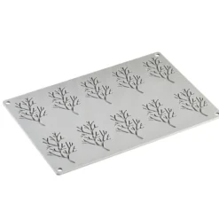 Moule Silicone Gourmand Bois 7,8 x 4,8 x H 0,2 cm (x10) Pavoni