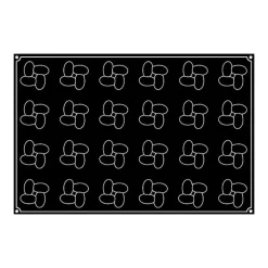 Moule Silicone Hélices Ø 7 cm x H 4,2 cm (x24) Pavoflex