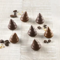 Moule Silicone Mini Sapin Chocolat Ø 2,8 x H 3 cm Easy Choc (x15) Silikomart
