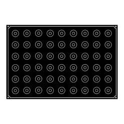 Moule Silicone Mini-Cylindre Ø 3,5 cm x H 3,5 cm (x54) Pavoflex