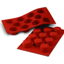 Moule Silicone Muffins 5,1 cm x H 2,8 cm (x11) Silikomart