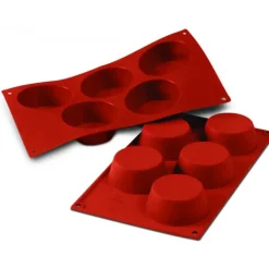 Moule Silicone Muffins 8,1 cm x H 3,2 cm (x5) Silikomart