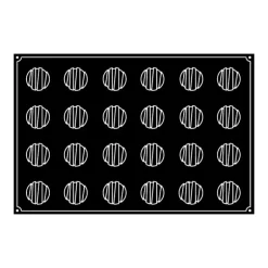 Moule Silicone Rond Rayé Ø 6 cm x H 4,5 cm (x24) Pavoflex