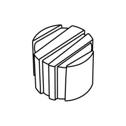 Moule Silicone Rond Rayé Ø 6 cm x H 4,5 cm (x24) Pavoflex