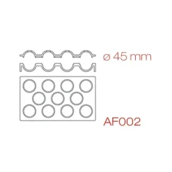 Moule Silicone Sphère 30 x 17,5 cm Ø 4,5 cm (x11) Pavoni