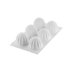 Moule Silicone Sphère Supernova Ø 6,4 cm x H 5,6 cm (x6) Silikomart Professional