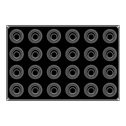 Moule Silicone Spirale Babel Ø 6,8 cm x H 5 cm (x24) Pavoflex