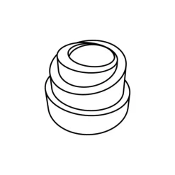 Moule Silicone Spirale Babel Ø 6,8 cm x H 5 cm (x24) Pavoflex