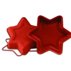 Moule souple professionnel forme Etoile 6 branches en silicone Ø 26 cm H 4 cm