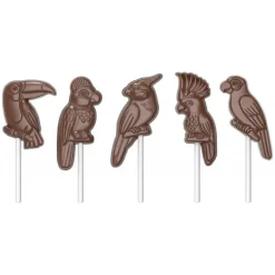 Moule Sucette Chocolat Oiseau Tropical (x5) Chocolate World
