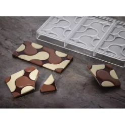 Moule Tablette Chocolat Flow 15,4 x 7,7 x H 0,8 cm (x3) Pavoni