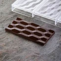 Moule Tablette Chocolat Hexa Vallée 15,4 x 7,7 x H 1 cm (x3) Pavoni