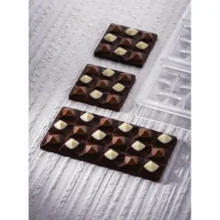 Moule Tablette Chocolat Mini Moulin 7 x 7 cm x H 1,4 cm (x6) Pavoni