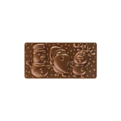 Moule Tablette Chocolat Père Noël, Renne et Bonhomme de Neige 15,4 x 7,7 cm Pavoni