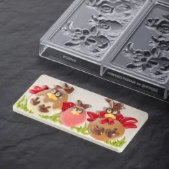 Moule Tablette Chocolat Pâques 15,4 x 7,2 cm (x3) Pavoni