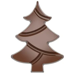 Moule Tablette Chocolat Sapin 9,7 cm (x4) Chocolate World