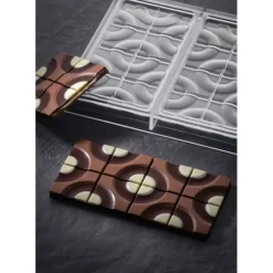 Moule Tablette Chocolat Target 15,4 x 7,7 cm x H 0,8 cm (x3) Pavoni
