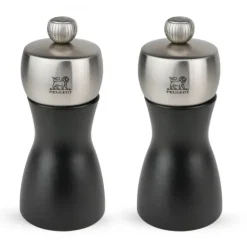 Moulin à Sel Fidji 12 cm Noir-Inox Peugeot