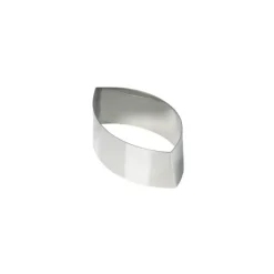 Nonnette Ovale Pointu Inox 9 cm H 3 cm