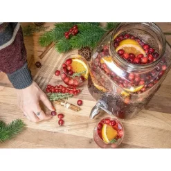 Paille Réutilisable en Verre Noël 20cm droite x6 HALM