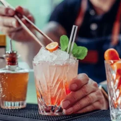 Paille Réutilisable en Verre 15cm droite x6 HALM