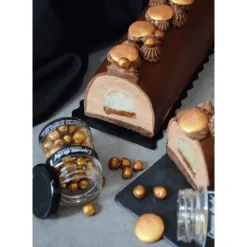 Palets Chocolat Blanc Dorés Décoratives 40 g L'Epicerie du chef