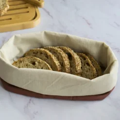 Panière à Pain Coton Bio 22 x 26,5 x 14 cm Pebbly
