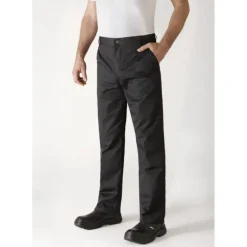 Pantalon de Cuisine Mixte Noir TIMEO T.38 Robur