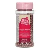 Perles de sucre Rose Métallique 80g Funcakes