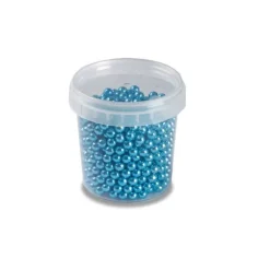 Perles en Sucre Bleu Métallisé Ø 4 mm 120 g Pavoni