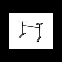 Pied de Table Double en Métal Noir Athena Lyrose