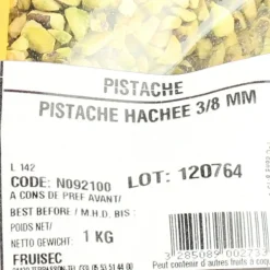 Pistache hachée 3/8 mm 1kg