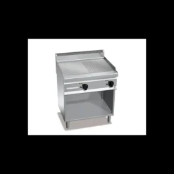 Plancha Gaz Lisse et Rainurée sur Meuble 700 x 800 x 900 mm Berto's