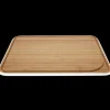 Planche à Découper Bambou avec Rigole 35 x 25 cm Blanc Pebbly