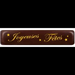 Plaque Chocolat Joyeuses Fêtes 7 x 1,5 cm (x132) Florensuc