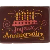 Plaque Chocolat Joyeux Anniversaire x48 Florensuc