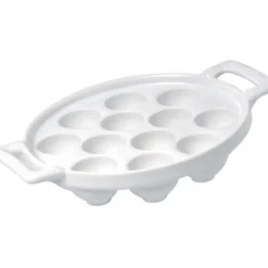 Plat à Escargots Blanc 12 trous Belle Cuisine Revol