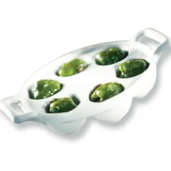 Plat à Escargots Blanc 6 trous Belle Cuisine Revol