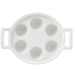 Plat à Escargots Blanc 6 trous Belle Cuisine Revol