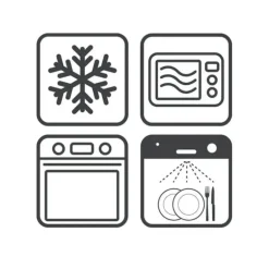 Plat à Four Carré en Céramique Appolia 18 cm Rouge Peugeot