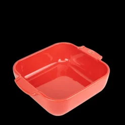 Plat à Four Carré en Céramique Appolia 21 cm Rouge Peugeot