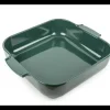 Plat à Four Carré en Céramique Appolia 36 cm Vert Forêt Peugeot