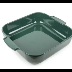 Plat à Four Carré en Céramique Appolia 36 cm Vert Forêt Peugeot