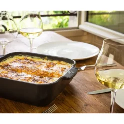 Plat à Four Carré en Céramique Appolia 36 cm Ardoise Peugeot