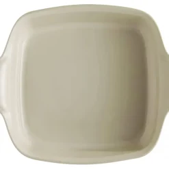 Plat à Four Carré en Céramique 28 x 24 cm Argile Emile Henry