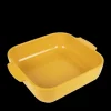 Plat à Four Carré en Céramique Appolia 28 cm Jaune Safran Peugeot