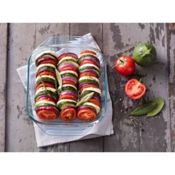 Plat à Four en Verre Carré 25 x 21 cm 2 L Classic Pyrex