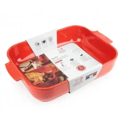 Plat à Four Rectangulaire en Céramique Appolia 40 cm Rouge Peugeot